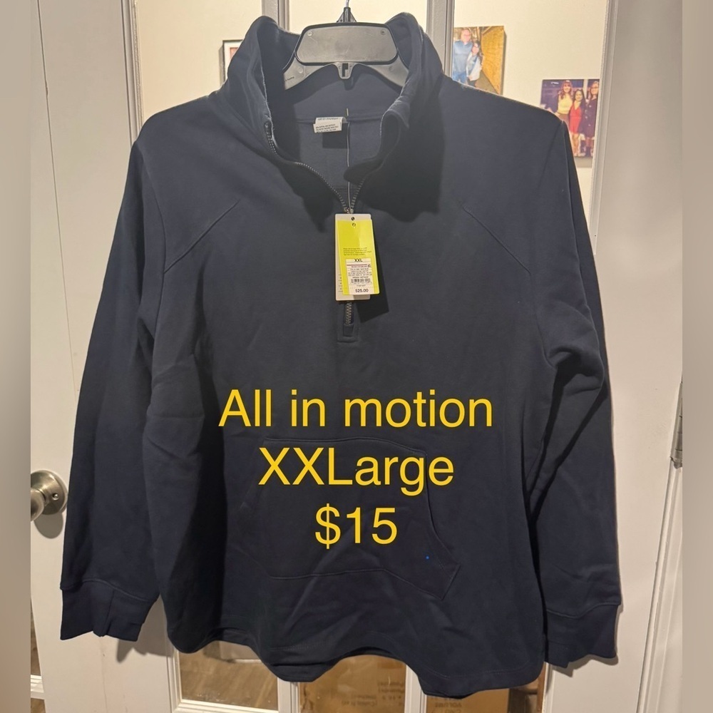 All in Motion Dark Blue Half-Zip Pullover